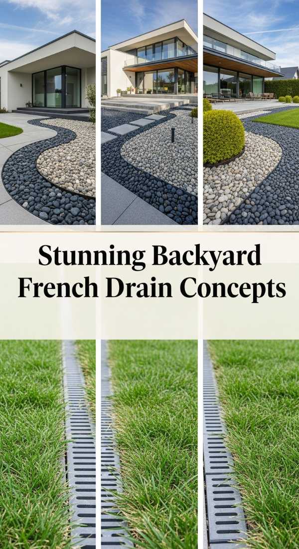 Stunning Backyard French Drain Concepts 69e777a7aa45c
