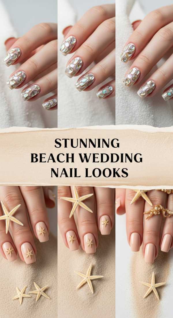 Stunning Beach Wedding Nail Looks 69e6518653c64