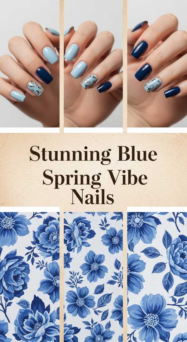 Stunning Blue Spring Vibe Nails 69f24a8501386