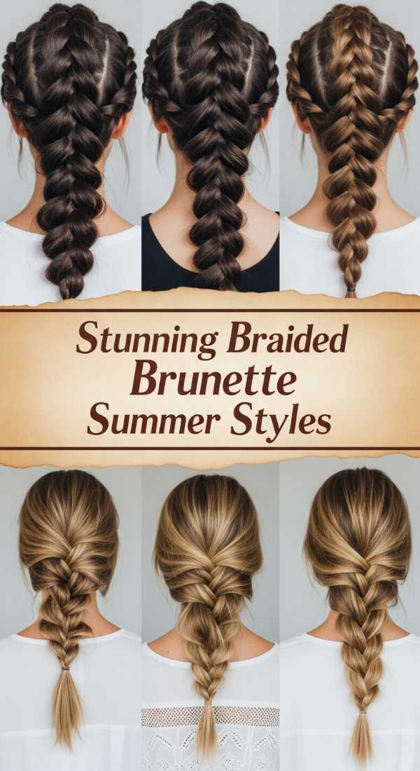 Stunning Braided Brunette Summer Styles 69f262c7171ff