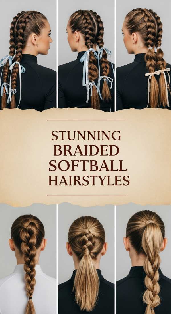 Stunning Braided Softball Hairstyles 69f33d848e796