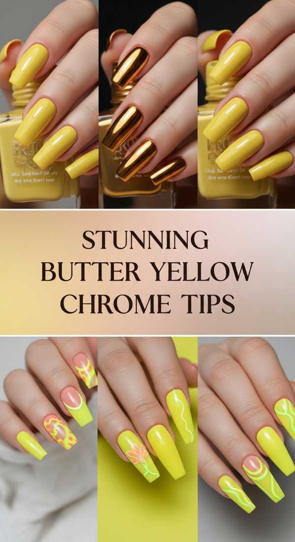 Stunning Butter Yellow Chrome Tips 69f32b7c698e5
