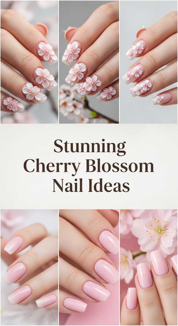 Stunning Cherry Blossom Nail Ideas 69f32b8ad4e64