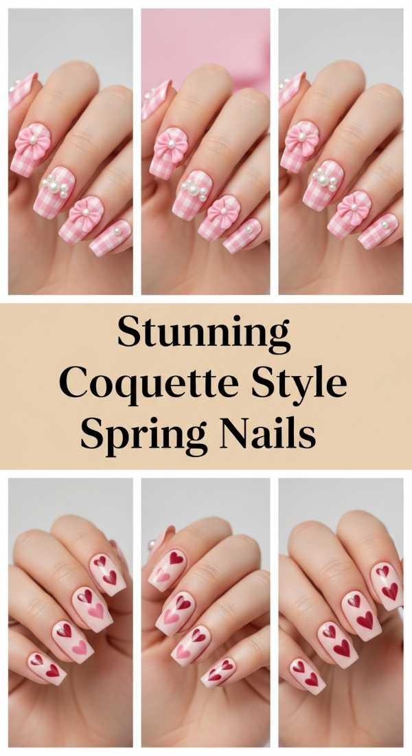 Stunning Coquette Style Spring Nails 69ecf74e3adda