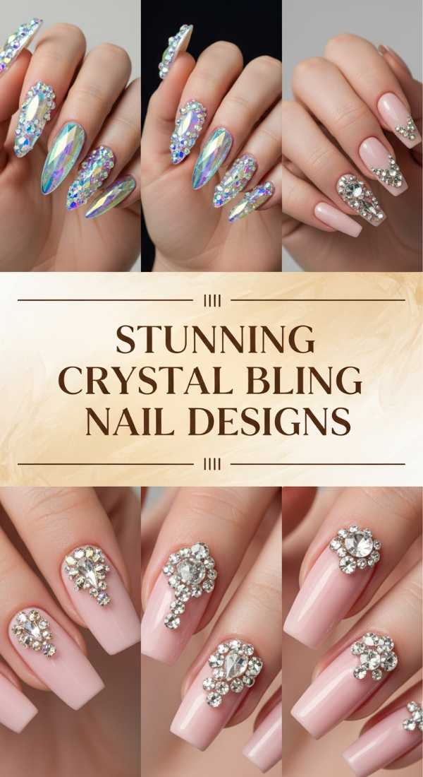 Stunning Crystal Bling Nail Designs 69eb726061ab4
