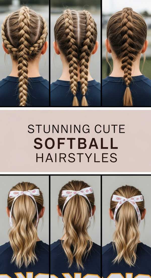 Stunning Cute Softball Hairstyles 69e5e11b274ba