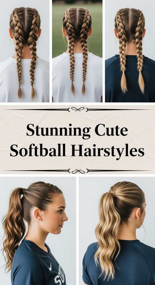 Stunning Cute Softball Hairstyles 69e742d3e3cda
