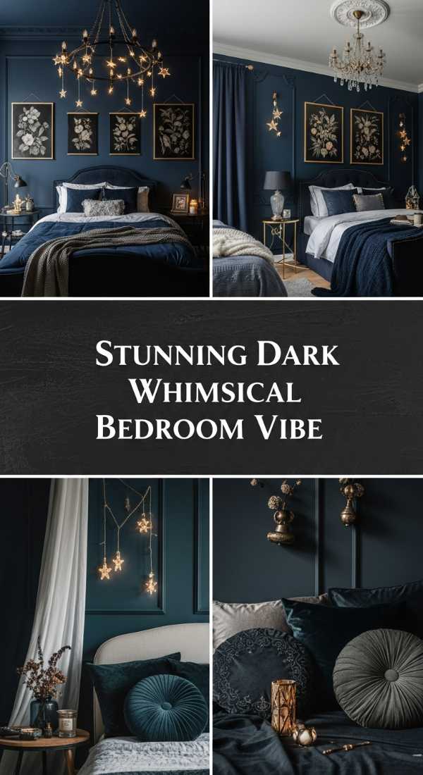 Stunning Dark Whimsical Bedroom Vibe 69ea60c2171c4