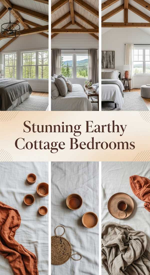 Stunning Earthy Cottage Bedrooms 69df467ecdfa0