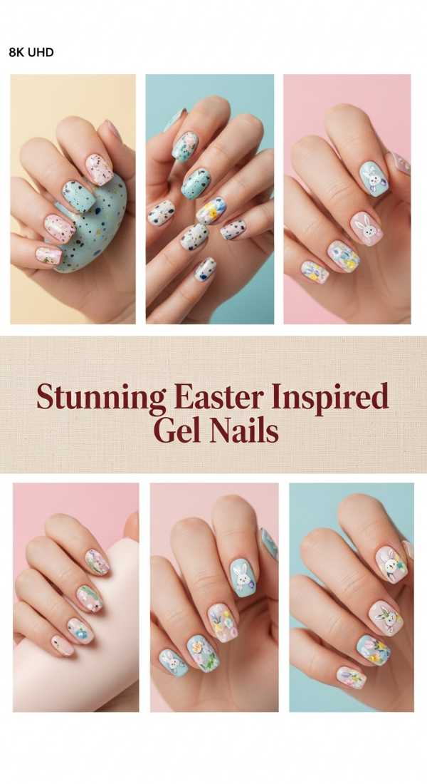 Stunning Easter Inspired Gel Nails 69de45869e0ff