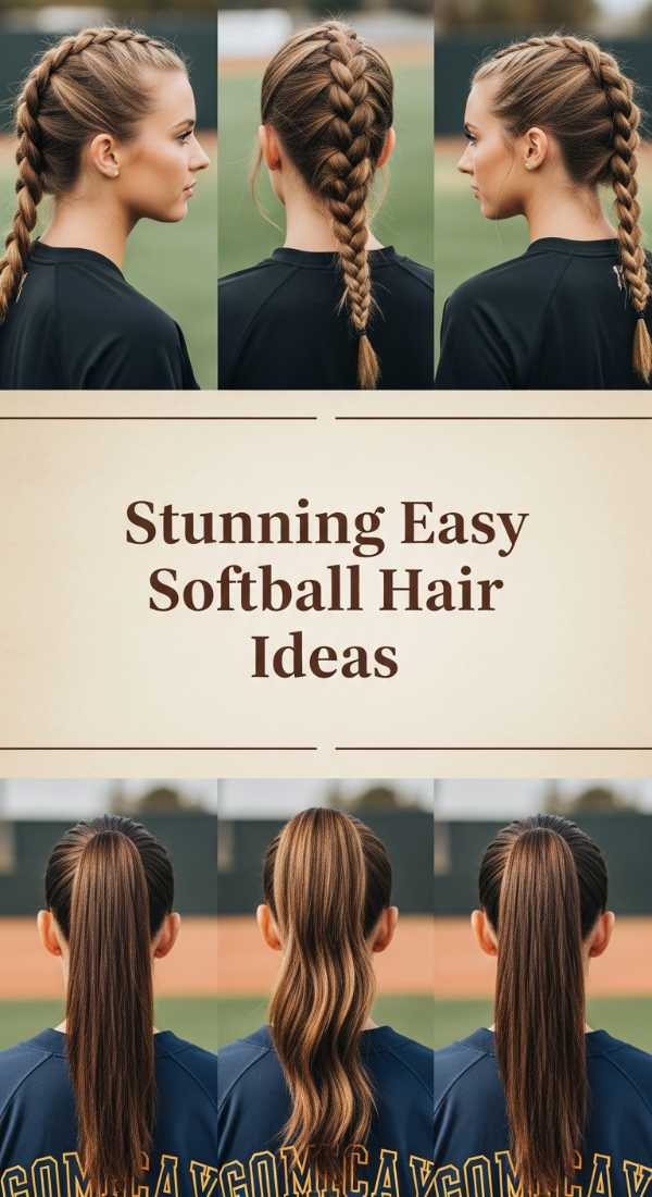 Stunning Easy Softball Hair Ideas 69ef4a322a022