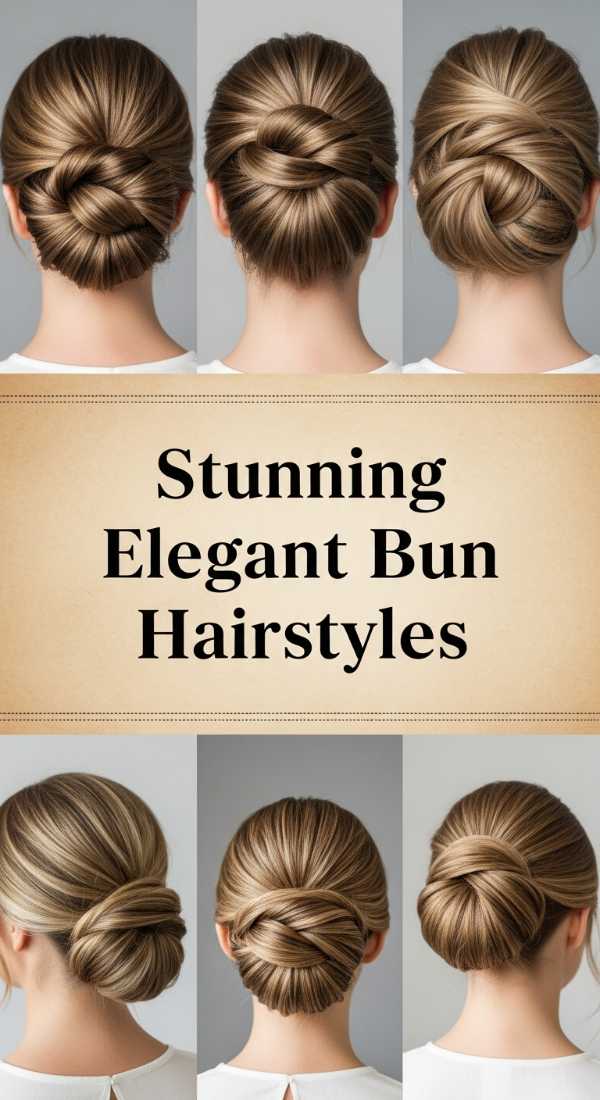 Stunning Elegant Bun Hairstyles 69e4f68416630