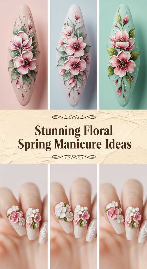 Future Florals & Neon Pastels: The Spring 2026 Nail Aesthetic Blueprint Stunning Floral Spring Manicure Ideas 69df3aca371f5