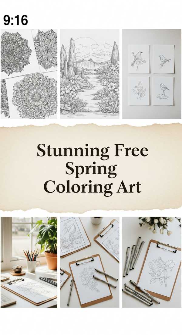 Stunning Free Spring Coloring Art 69df43d539516