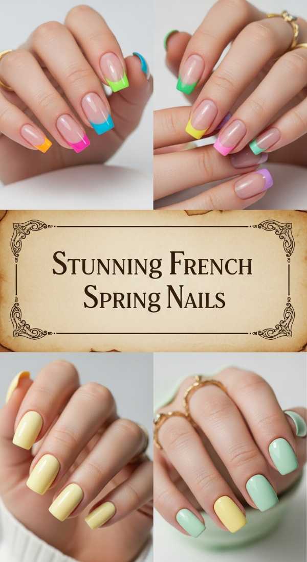 Stunning French Spring Nails 69e4c0df57052