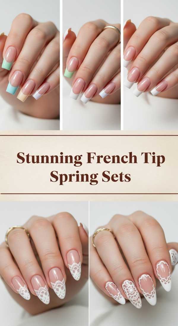 Stunning French Tip Spring Sets 69ef3c82beac4