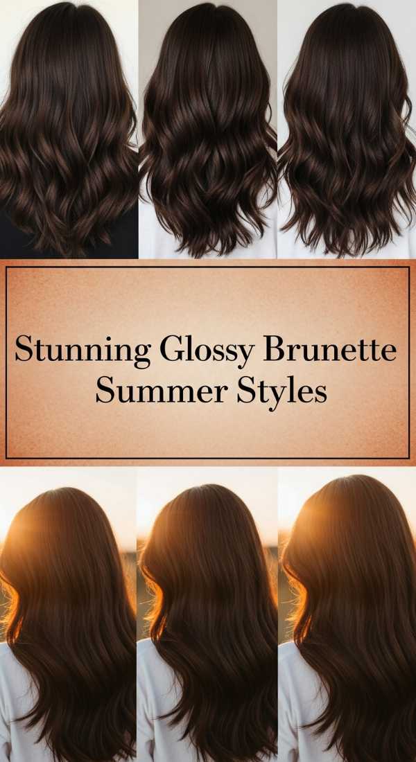 Stunning Glossy Brunette Summer Styles 69e5e11508a62