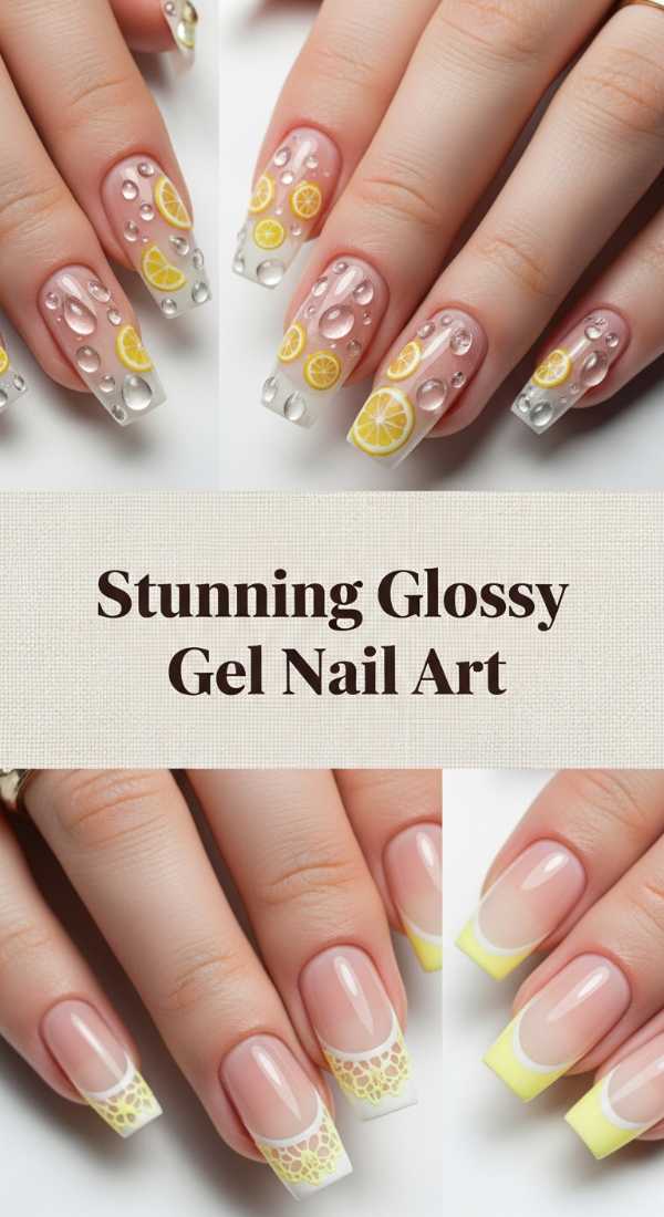 Stunning Glossy Gel Nail Art 69e72cc6a7284