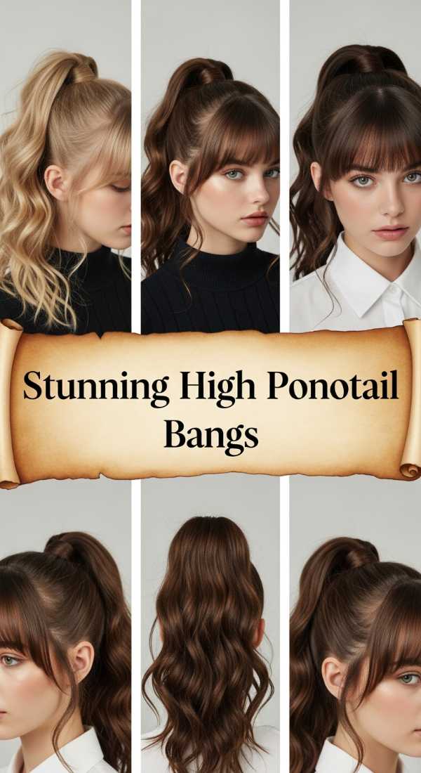 Stunning High Ponytail Bangs 69e742dc4125b