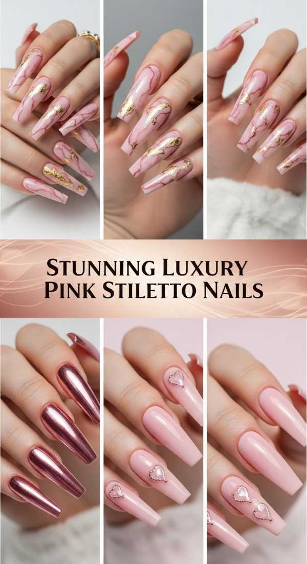 Stunning Luxury Pink Stiletto Nails 69f24a73416c9