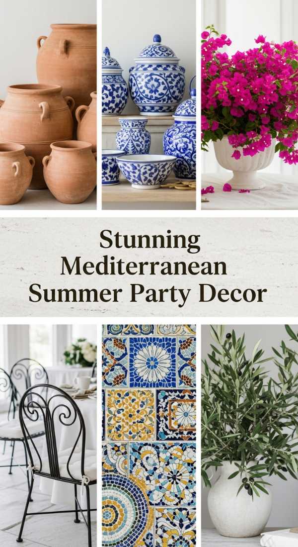 Stunning Mediterranean Summer Party Decor 69df23570a3c0