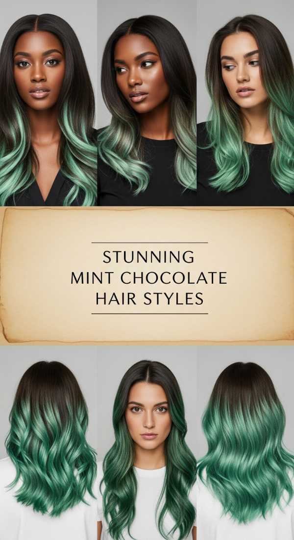 Stunning Mint Chocolate Hair Styles 69ecef809fd97