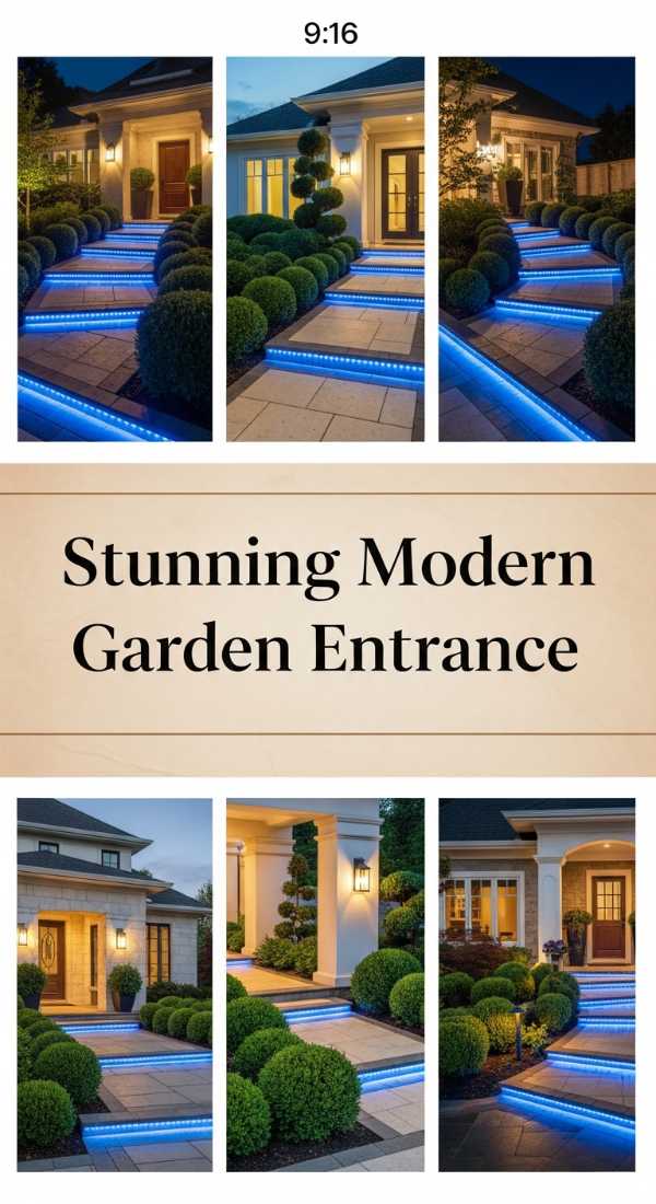 Stunning Modern Garden Entrance 69df43e5e9954