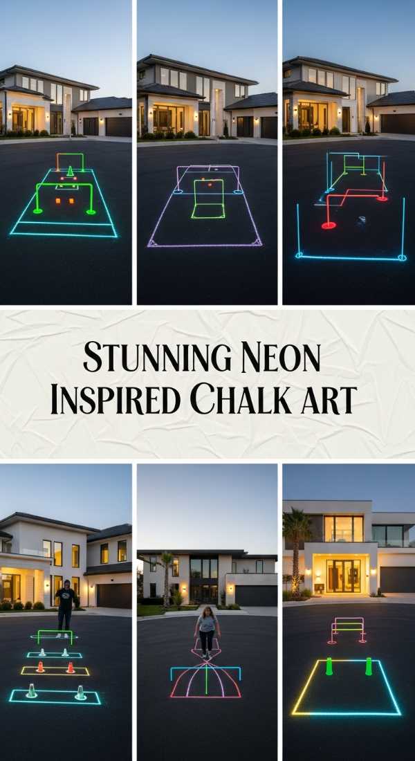 Stunning Neon Inspired Chalk Art 69efa34514867