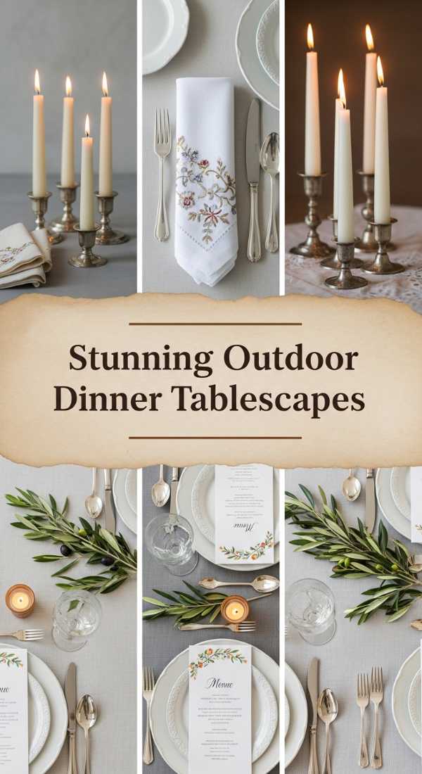 Stunning Outdoor Dinner Tablescapes 69e32c47bd819