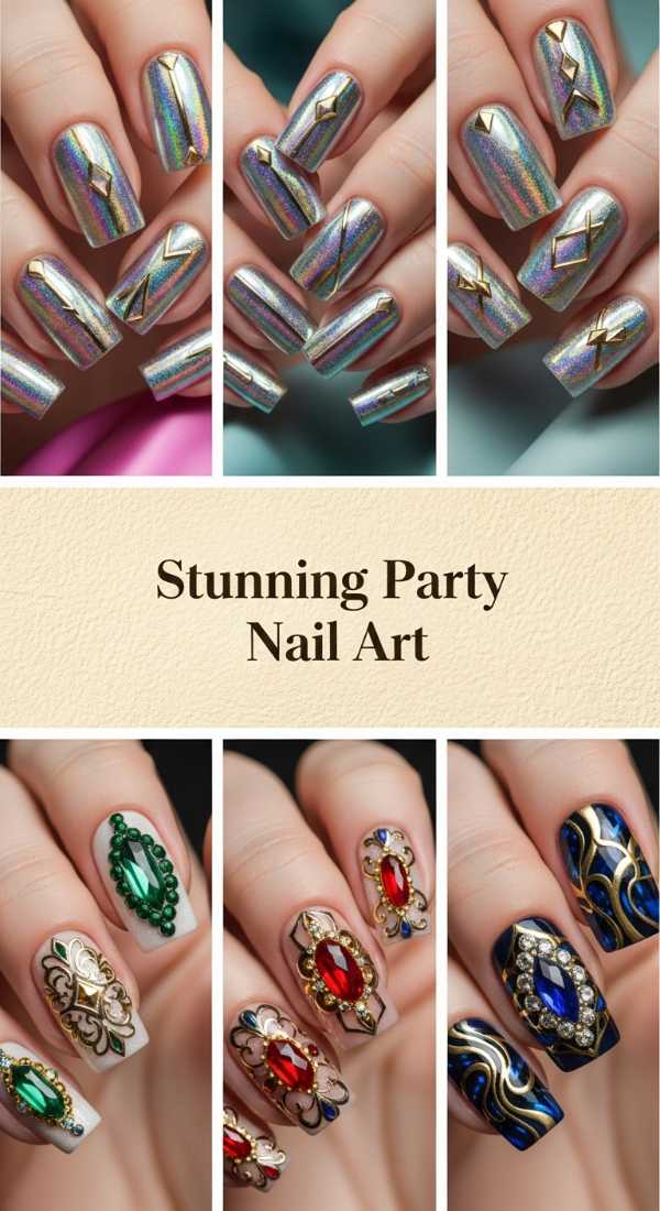 Stunning Party Nail Art 69e4e492549b8