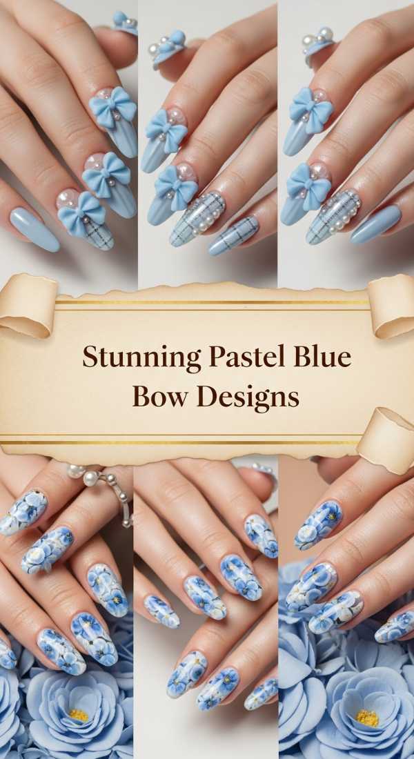 Stunning Pastel Blue Bow Designs