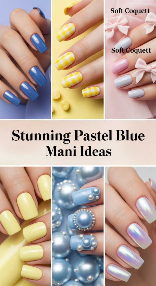 Stunning Pastel Blue Mani Ideas 69ecf8956404d