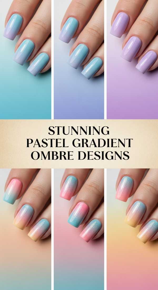 Stunning Pastel Gradient Ombre Designs 69ee4084050c5