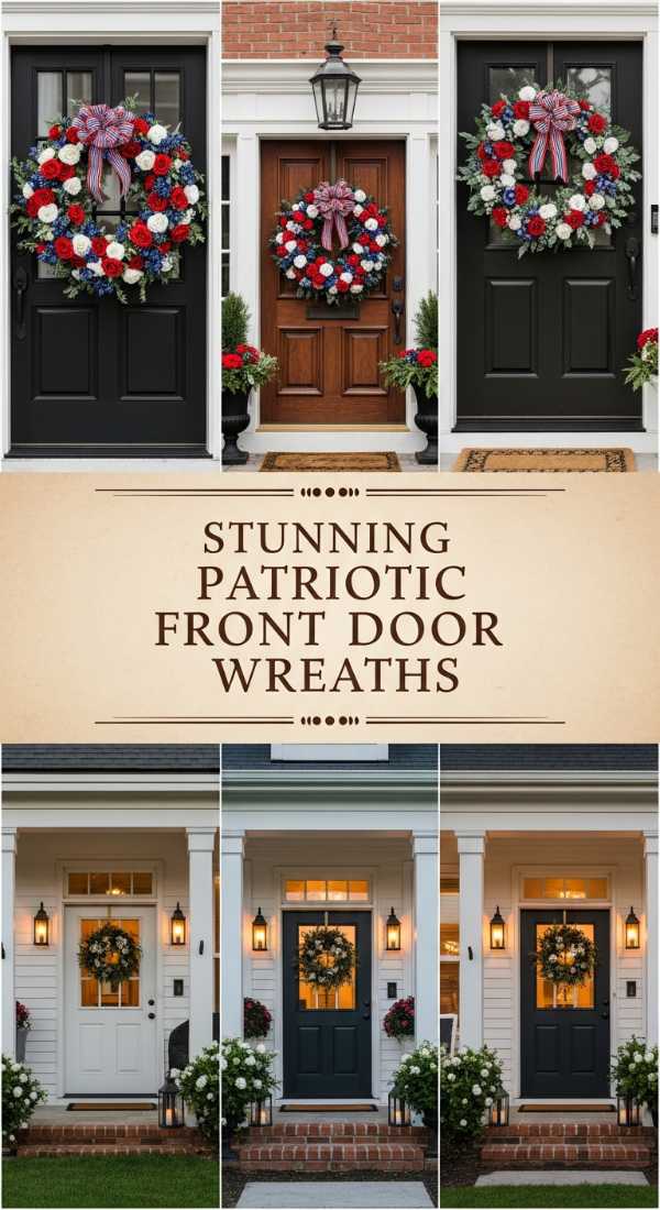 Stunning Patriotic Front Door Wreaths 69e51e583f034