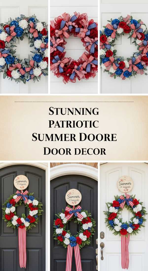 Stunning Patriotic Summer Door Decor 69df43d08604d
