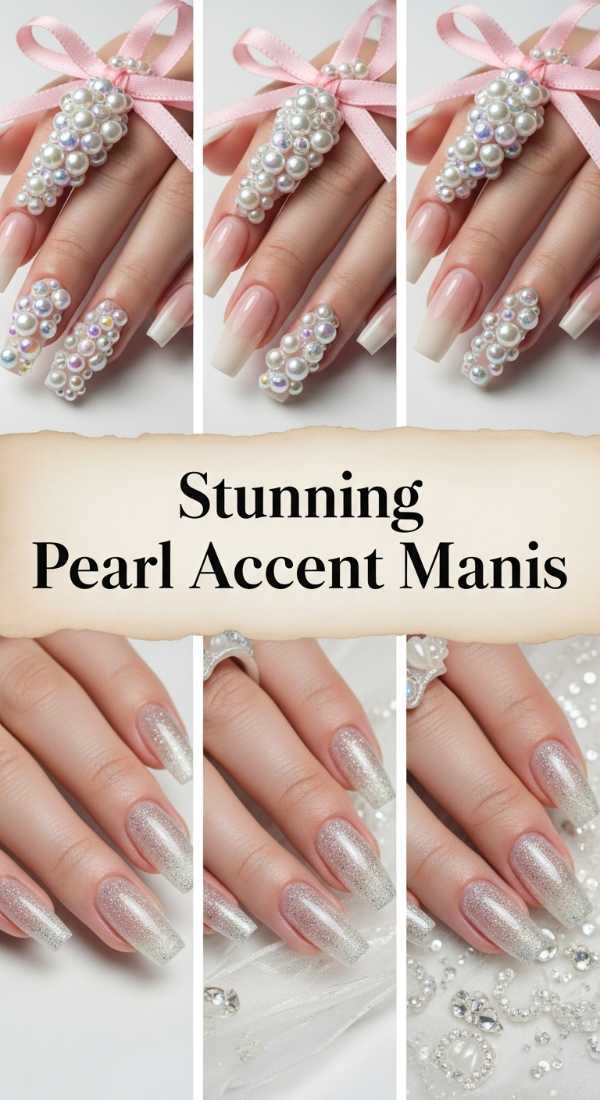 Stunning Pearl Accent Manis 69df3abd8a78f