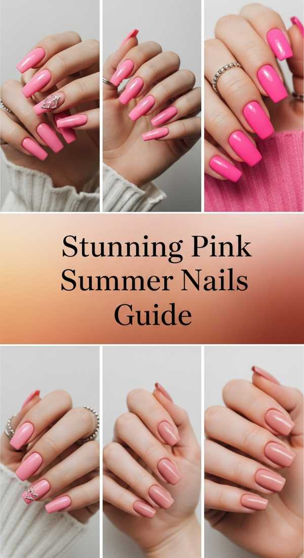 Stunning Pink Summer Nails Guide 69e757b76d0a4