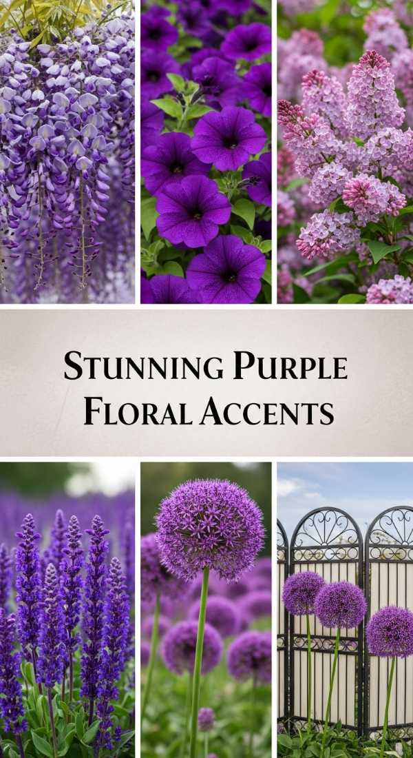 Stunning Purple Floral Accents 69efa2748aa88