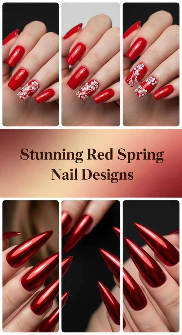Stunning Red Spring Nail Designs 69f0ca3126719