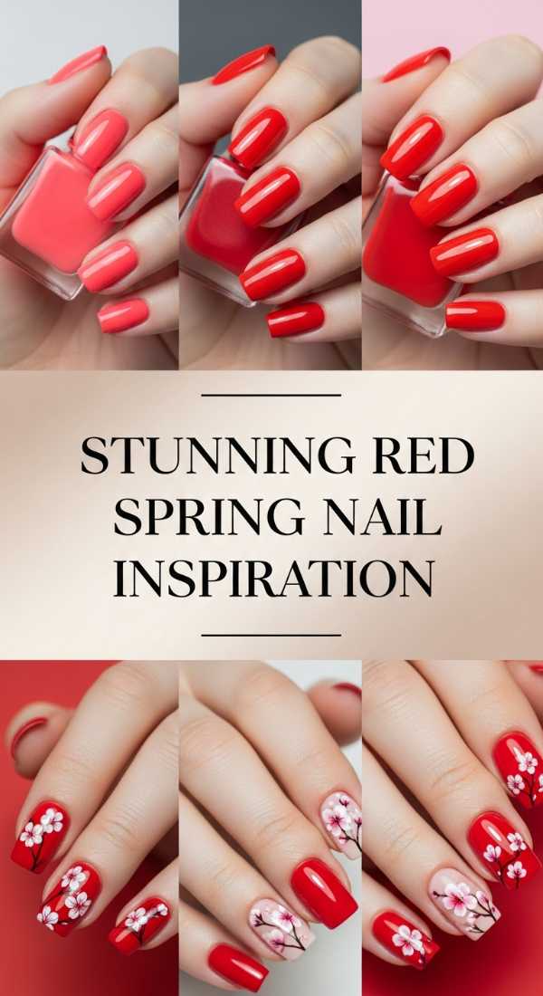 Stunning Red Spring Nail Inspiration 69ee40961dd74