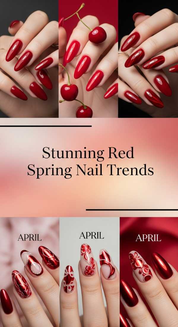 Stunning Red Spring Nail Trends 69f32b80b59b3