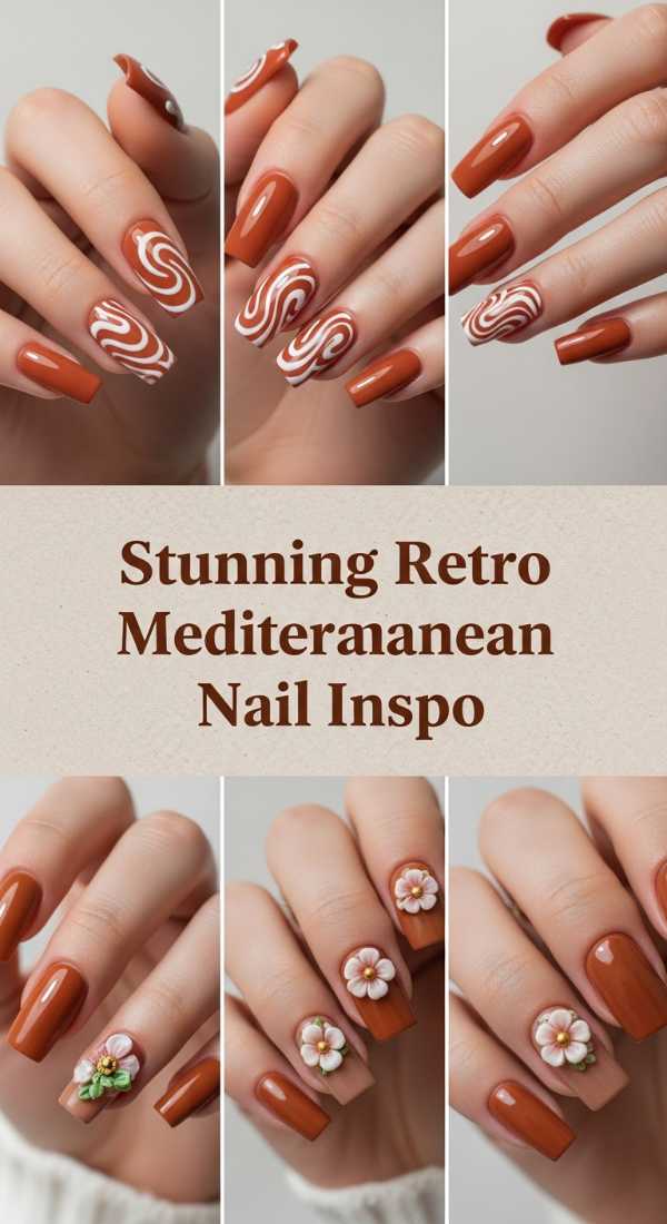 Stunning Retro Mediterranean Nail Inspo 69ecf8867fc5f