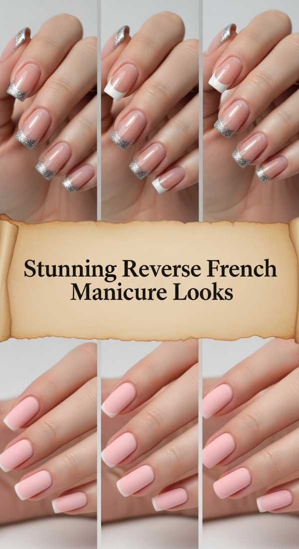 Stunning Reverse French Manicure Looks 69e350f6eda6a