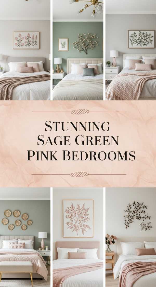 Stunning Sage Green Pink Bedrooms 69efa25cf0722