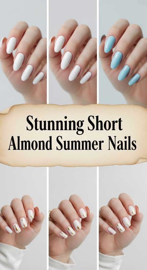 Stunning Short Almond Summer Nails 69ee59230d8d8