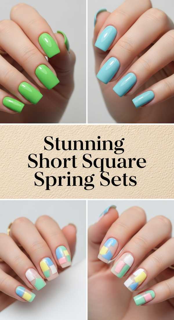 Stunning Short Square Spring Sets 69f32b9f0c035