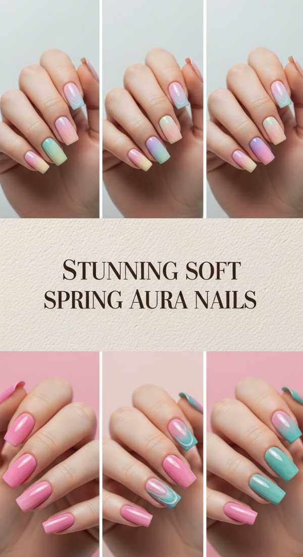 Stunning Soft Spring Aura Nails 69f0cc4798236