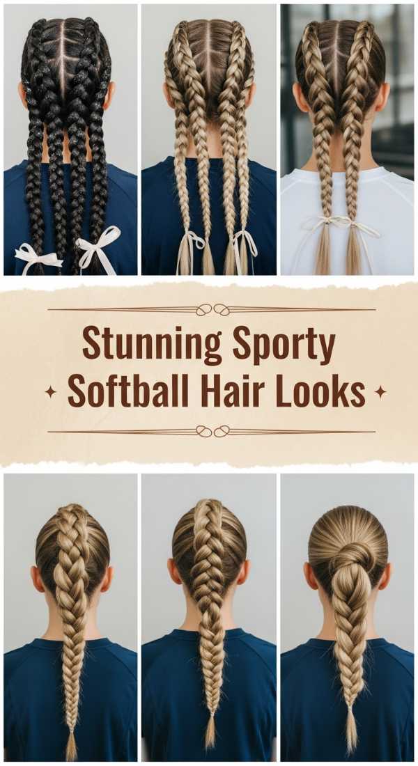 Stunning Sporty Softball Hair Looks 69df3fd2b9627
