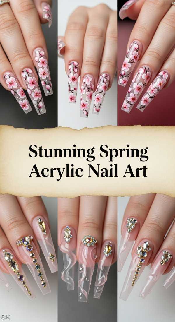 Stunning Spring Acrylic Nail Art 69df3abbf190d