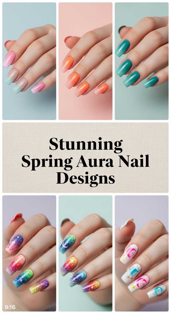 Stunning Spring Aura Nail Designs 69ee419b9550e